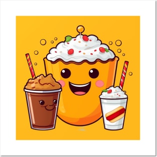 ice cream cute T-Shirt Posters and Art